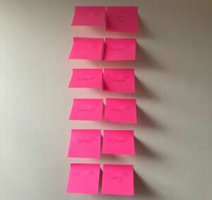 post it notes ordering pages